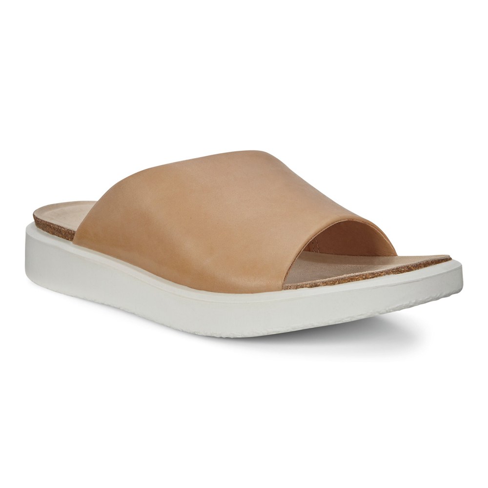 ECCO Womens Sandals Beige - Corksphere Slip-On - MXB-657491